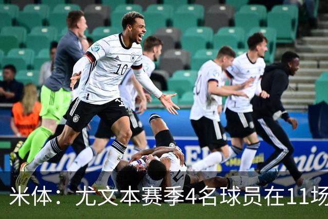 米体：尤文本赛季4名球员在11场比赛全部出场，卡卢卢出场945分钟